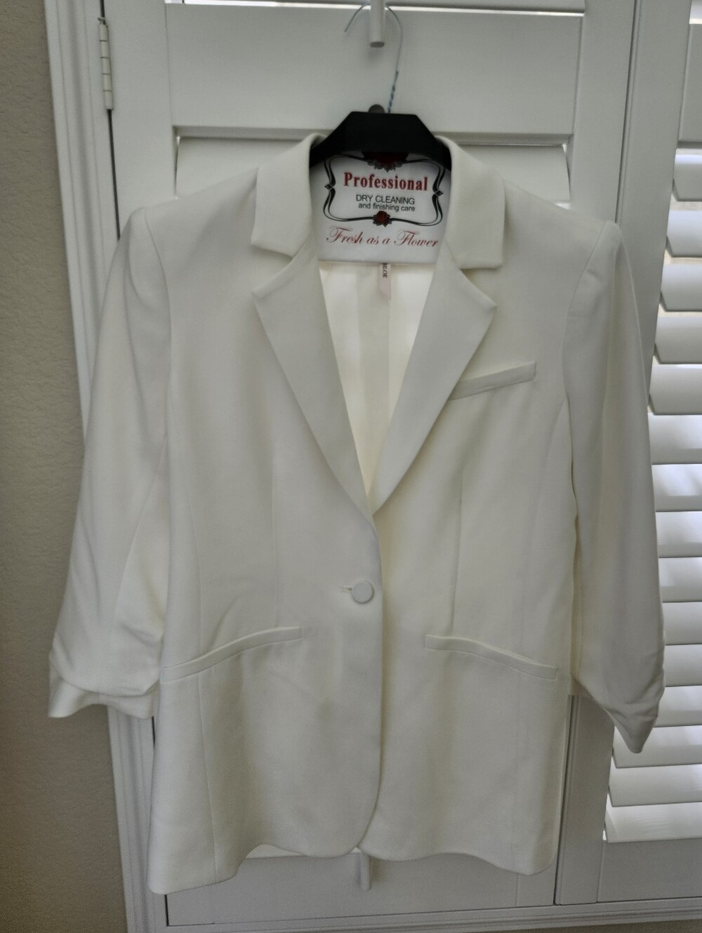 Women's White Blazer Jacket